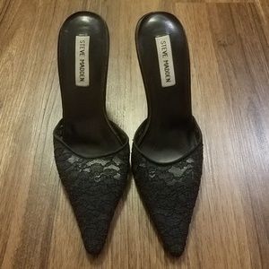 Steve Madden lace slip on pointed toe pump